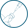 Reconstitute BLINCYTO® (blinatumomab) Vial Icon